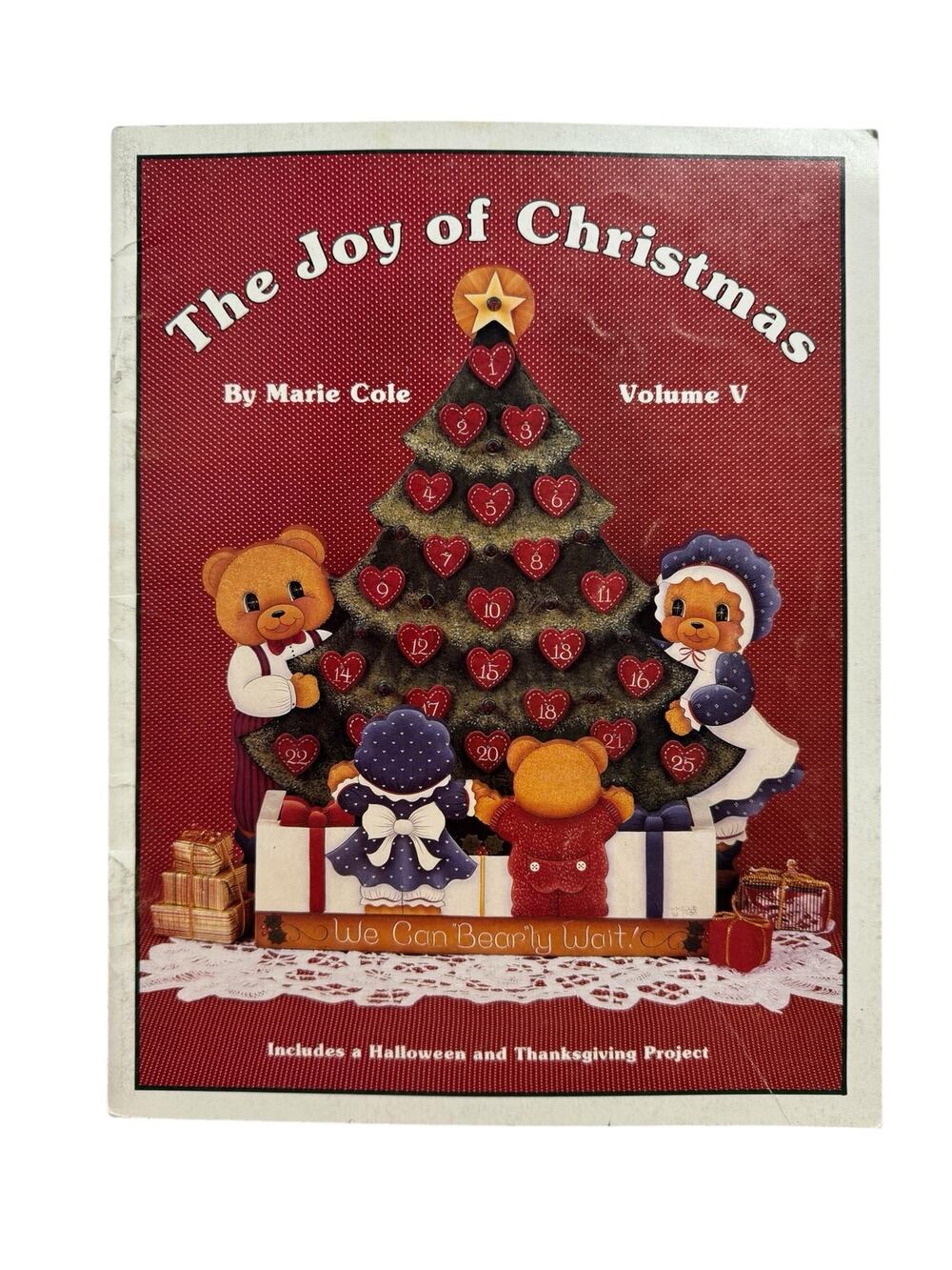 Vintage Joy of Christmas Vol V Marie Cole Art Drawing Paint 1989 Holiday Paint
